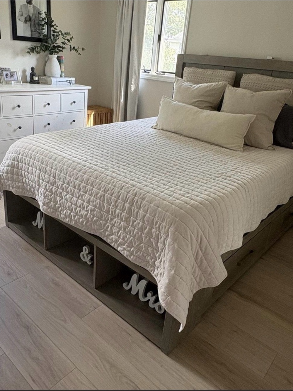 THRESHOLD Neutral Quilted Bedspread - Cream